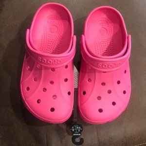 Kids pink crocs